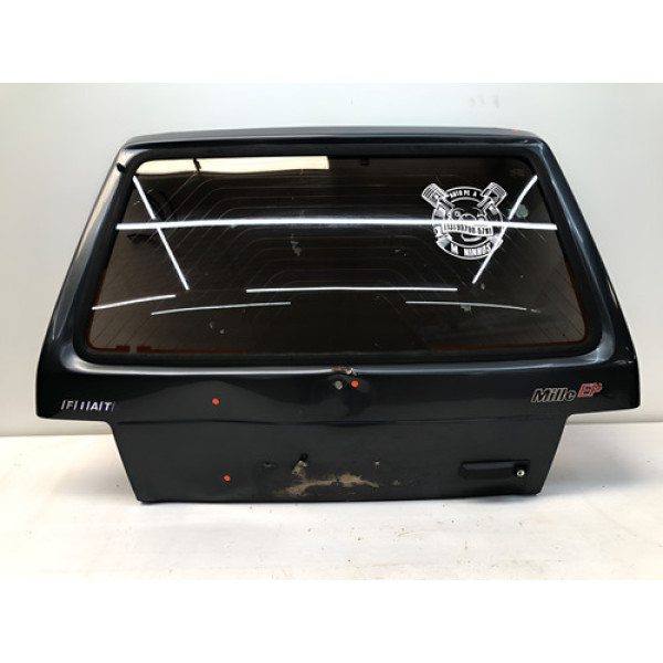 Tampa Traseira Fiat Uno Mille 1995 2003 Detalhe Preto