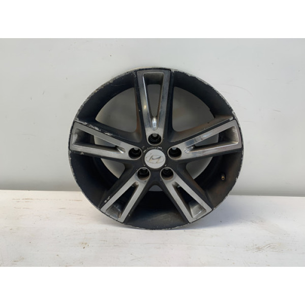 Roda Liga Leve Aro 17 5x115mm Hyundai I30 2009 2012 Detalhe Preto