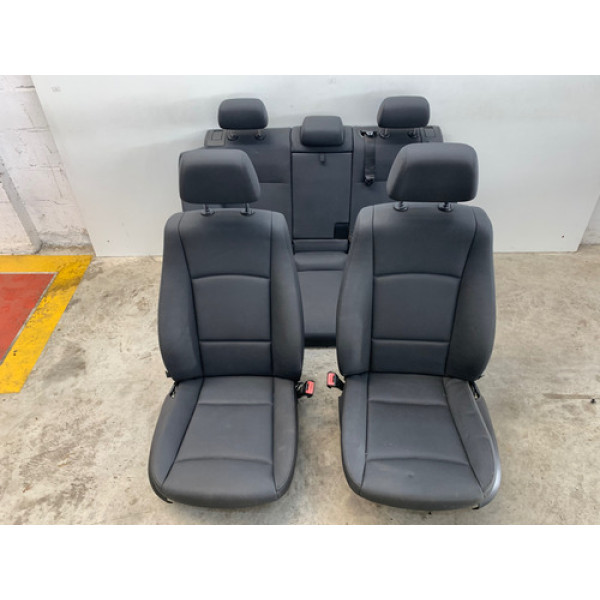 Jogo Banco Eletrico Bmw X1 2010 2015 Couro Preto