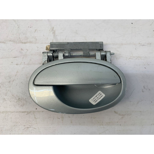 Maçaneta Externa Traseira Direita Gm Corsa 2002 2012 Prateado Traseira