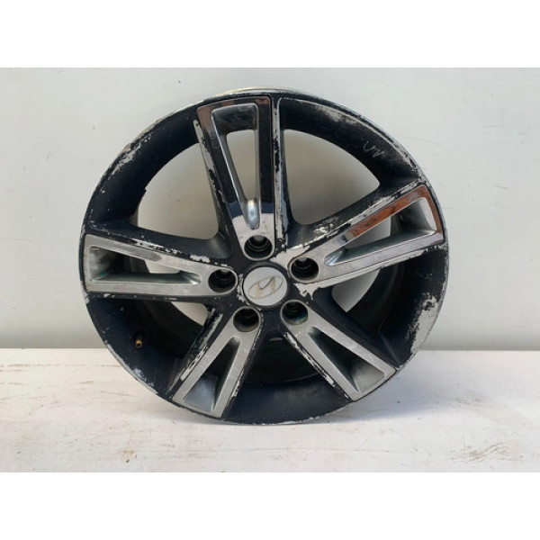 Roda Liga Aro 17 5x115 Hyundai I30 2009 2012 Detalhe Preto