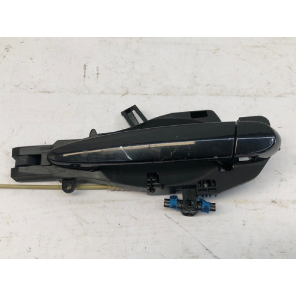 Maçaneta Externa Porta Traseira Esquerda Bmw X1 2010 2015 Preto Traseira