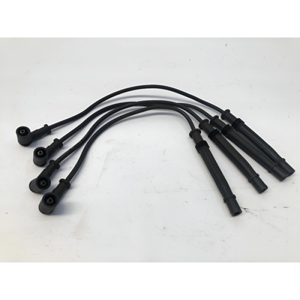 Jogo Cabo Vela Bobina Ignição Logan 1.0 16v 2007 2012 Preto