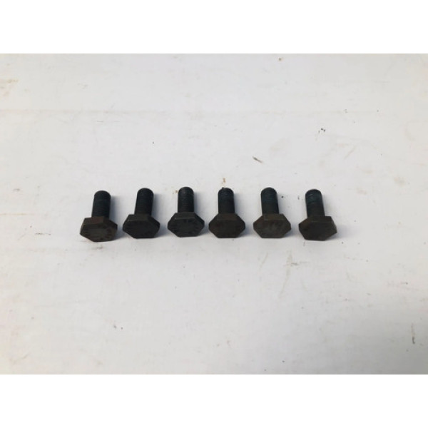 Kit Parafuso Volante Motor Corsa 1.0 8v Flexpower 2005 2009 Prata