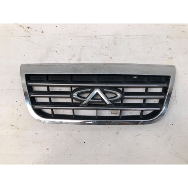 Grade Frontal Chery Tiggo 2009 2012 Detalhe T118401050bc Cromado Brilhante