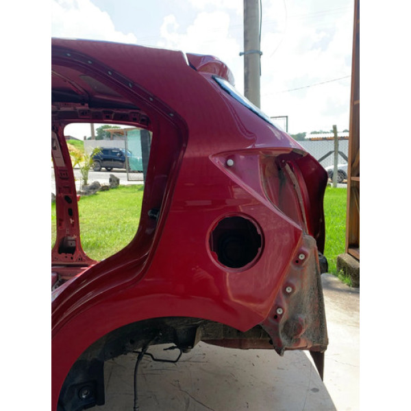 Lateral Esquerda Carroceria Ford Ka Hatch 1.0 2014 2021 Vermelho