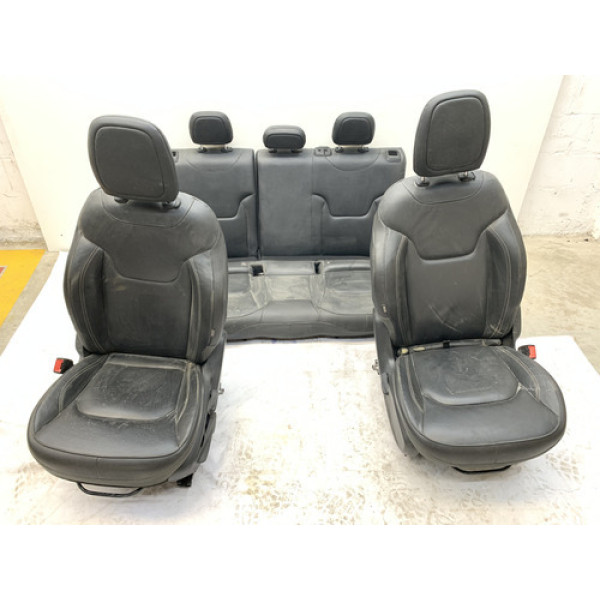 Jogo De Bancos Jeep Renegade Limited Couro Preto