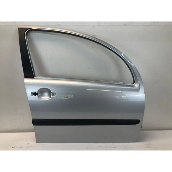 Porta Dianteira Direita Citroën C3 2003 2012 Detalhe Dianteira Direita Prateado