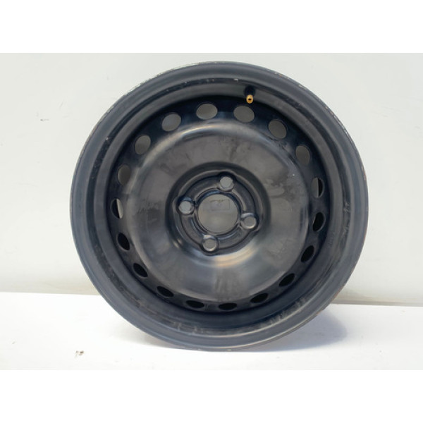 Roda Ferro Aro 15 4x100 Renault Logan 2019 2024 Preto