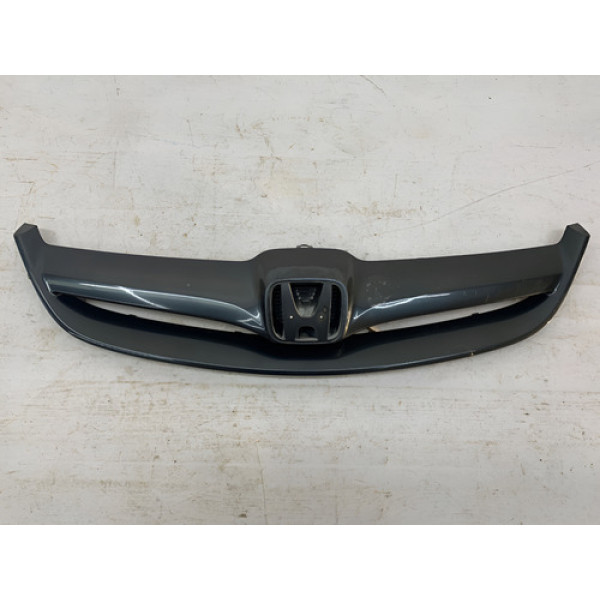 Grade Para Choque Dianteiro Civic 2004 2006 Cinza Detalhe Cinza Ambos Lados