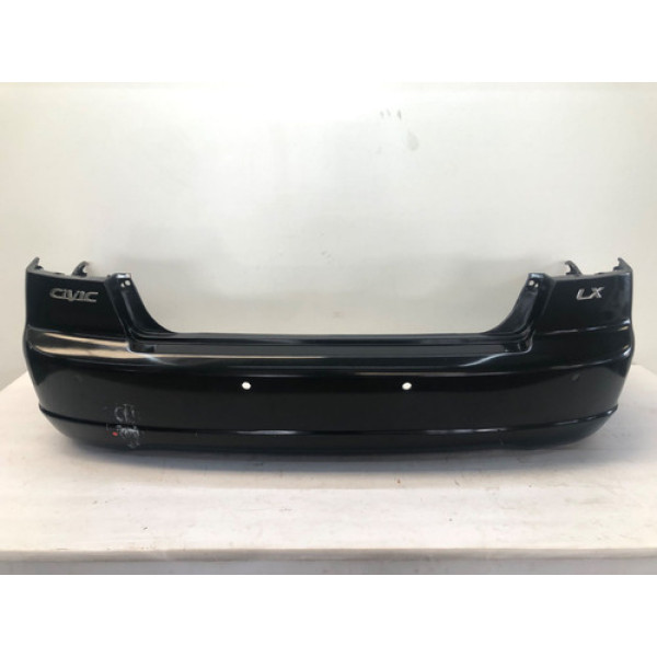 Para Choque Traseiro Honda Civic 2001 2003 Preto Detalhe