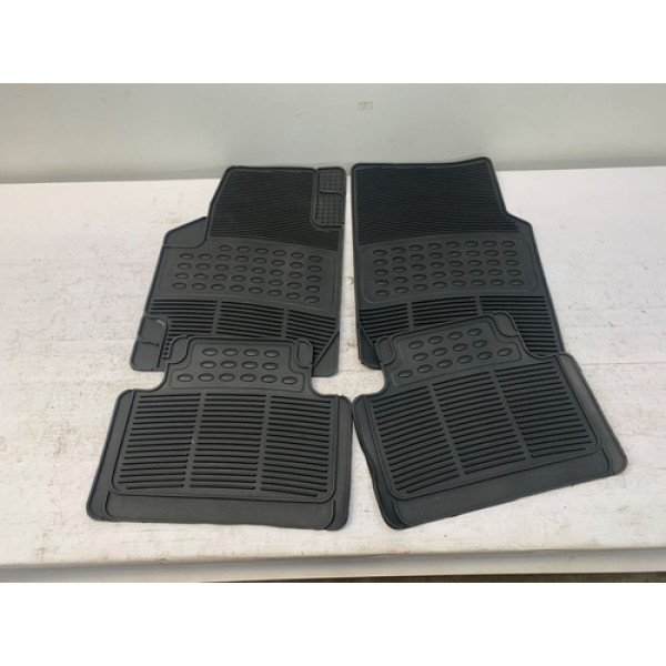 Kit Tapete Interno Borracha Renault Kwid 2017 2022 Preto