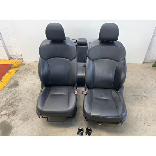 Jogo Banco Couro Subaru Forester 2013 2018 Preto