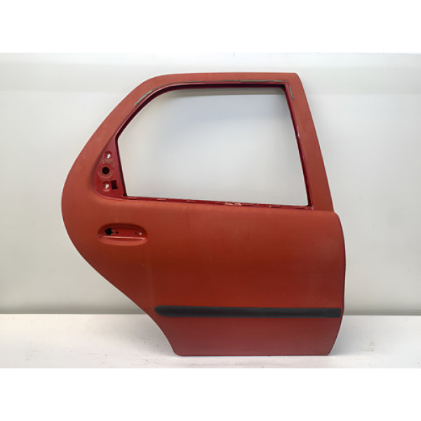 Porta Traseira Direita Fiat Palio Fire 2001 2006 4 Portas Traseira Direita Vermelho