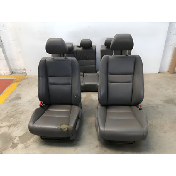 Jogo Banco Honda New Civic 2007 2011 Couro Detalhe Cinza