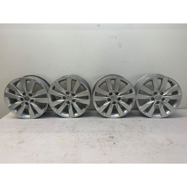 Jogo Roda Liga Aro 17 5x115 Kia Cerato 2009 2012 Prateado