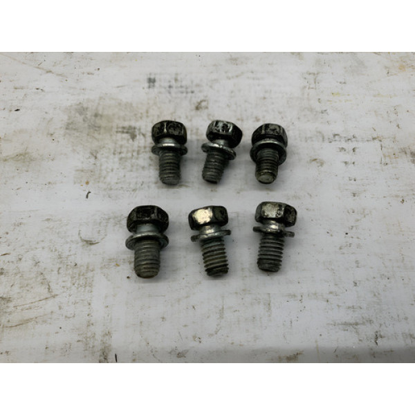 Jogo Kit Parafuso Embreagem Nissan Versa 1.6 2012 2019 Prateado