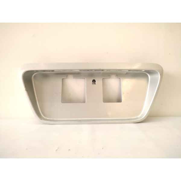 Moldura Placa Traseira Prata Honda Civic Lx 1996 1998