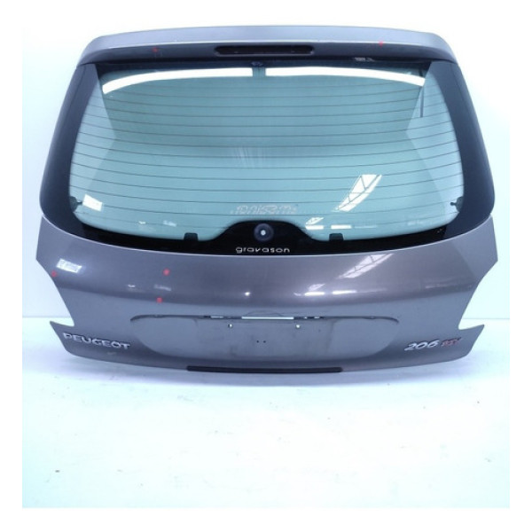 Tampa Traseira Peugeot 206 Hatch 1999 2003 Com Vidro Detalhe