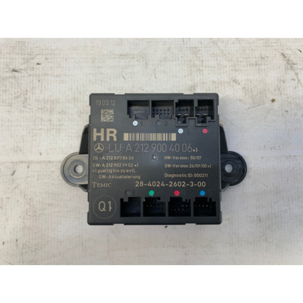 Modulo Porta Traseiro Direito C180 1.8 2011 2012 A2079052600