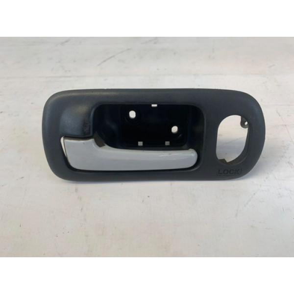 Maçaneta Interna Dianteira Esquerda Honda Civic 2001 2006 Cinza Dianteira