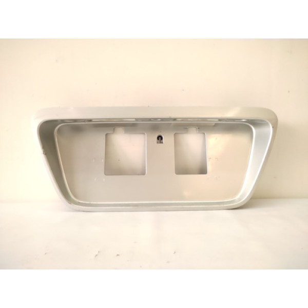 Moldura Placa Traseira Prata Honda Civic Lx 1996 1998
