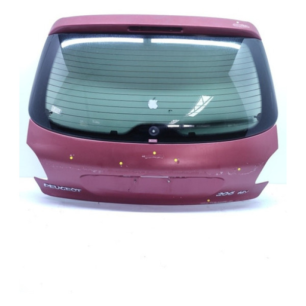 Tampa Traseira Peugeot 206 Hatch 1999 2003 Com Vidro Detalhe