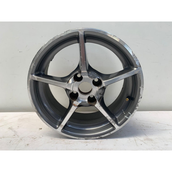 Jogo 4 Rodas Liga Aro 15 4x100 Honda Civic 2001 2006 Detalhe Cinza