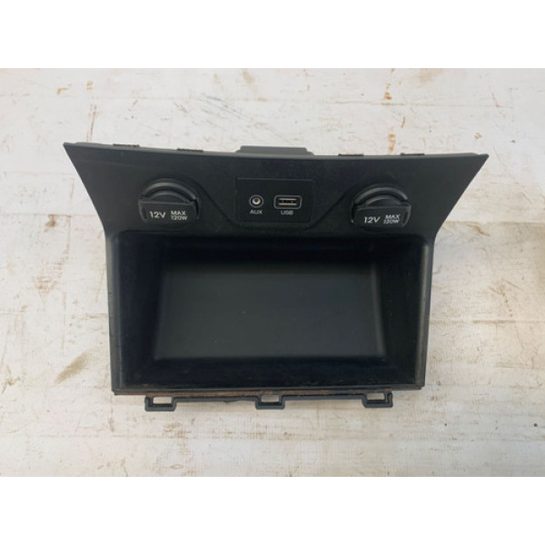 Moldura Porta Objetos Usb New Tucson 2017 2021 84630d30604x Preto