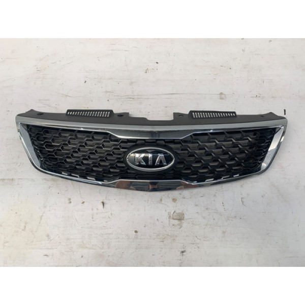 Grade Dianteira Para Choque Kia Cerato Sx3 2009 2012 Preto