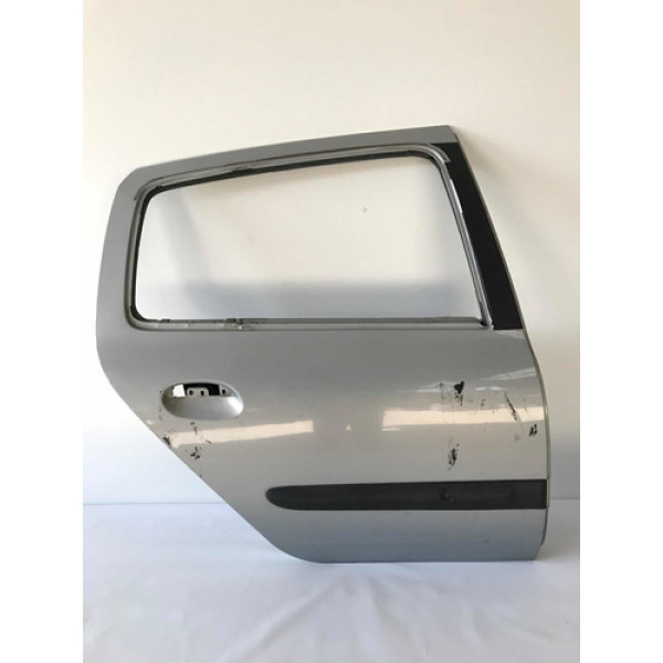 Porta Traseira Direita Renault Clio 2001 2011 Traseira Prateado