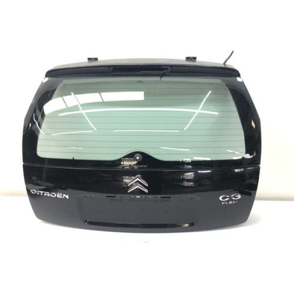 Tampa Traseira Citroen C3 2003 2011 Preto Preto