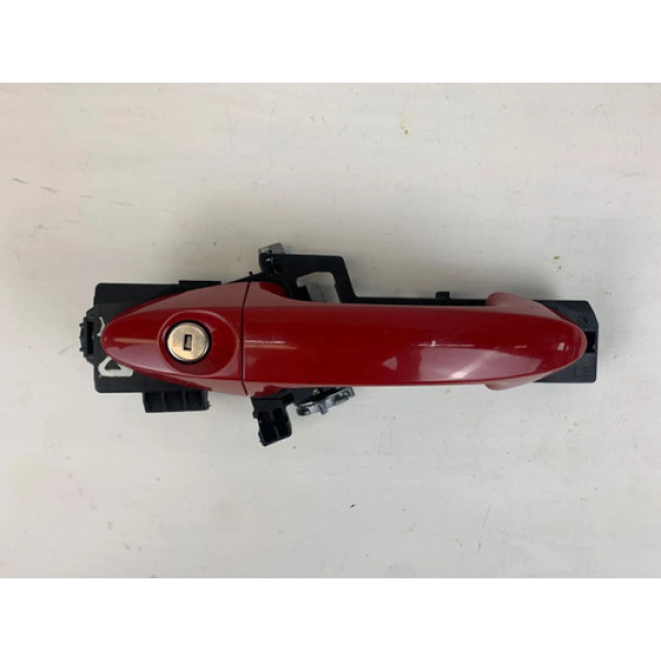 Maçaneta Externa Porta Dianteira Esquerda Ford Ka 2014 2021 Vermelho Dianteira
