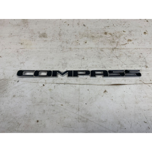Emblema Letreiro Jeep Compass 2016 2020 Preto