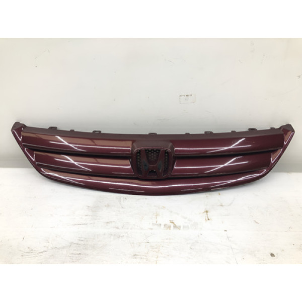 Grade Frontal Dianteira Sem Emblema Civic 2001 2003 Vermelh Brilhante