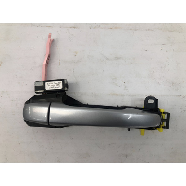 Maçaneta Externa Traseira Direita Subaru Forester 2013 2018 Prata Traseira