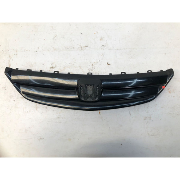 Grade Para Choque Dianteiro Civic 2001 2003 Preto Detalhe Preto Natural