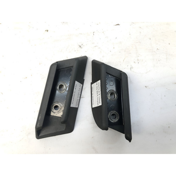 Par Suporte Tampão Bagagito Volvo V40 Sw 2000 2004 Preto