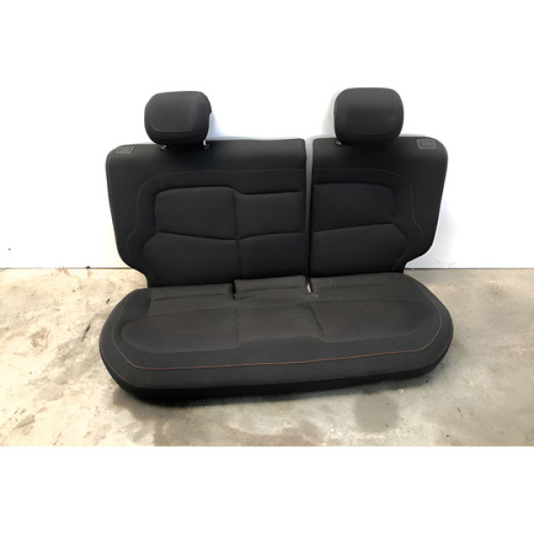 Jogo Banco Traseiro Gm Onix 2012 2015 Tecido Detalhe Preto