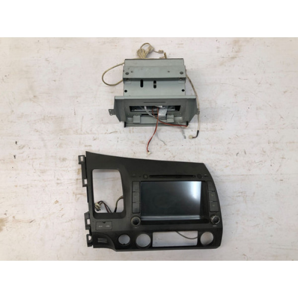 Radio Multimidia Central Honda New Civic 2007 2011 Detalhe