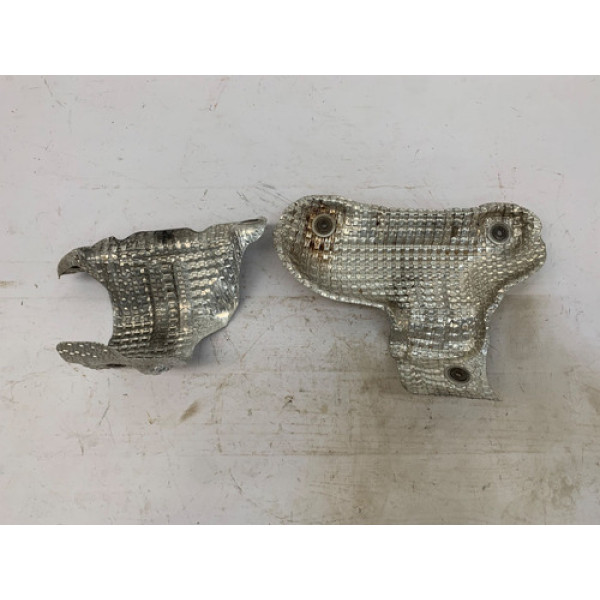 Par Defletor Calor Turbina New Tucson 2017 2021 Prateado