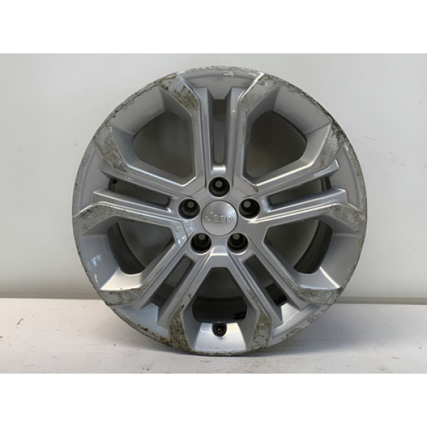 Roda Liga Aro 18 5x110 Jeep Commander Detalhe Branco