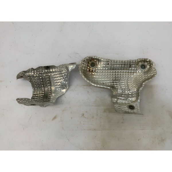 Par Defletor Calor Turbina New Tucson 2017 2021 Prateado