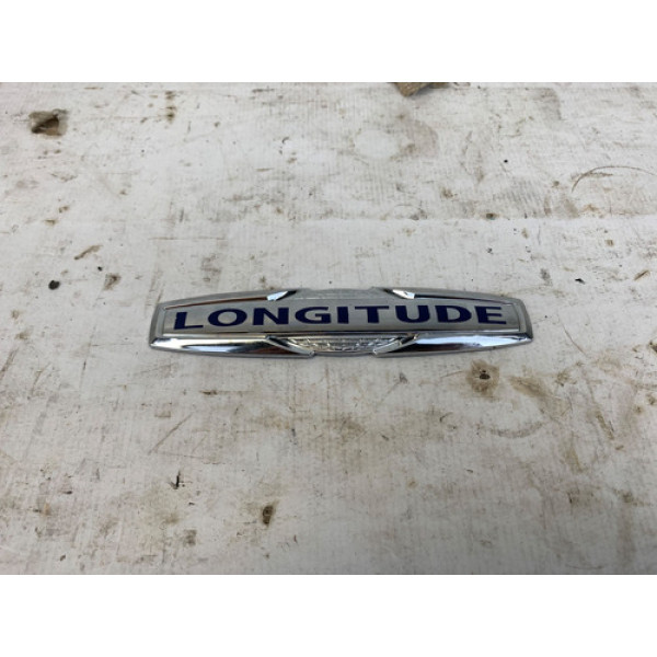 Emblema Longitude Jeep Compass 2016 2020 Prateado