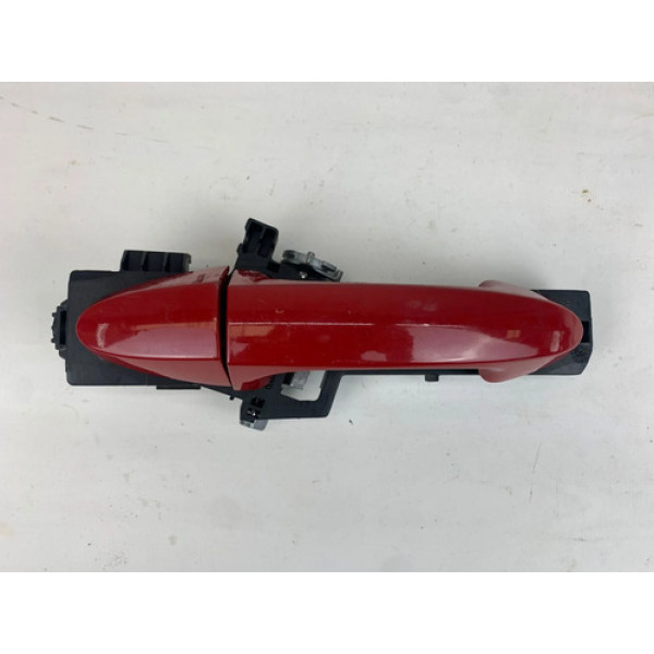 Maçaneta Externa Traseira Direita Ford Ka 2014 2021 Detalhe Vermelho Traseira