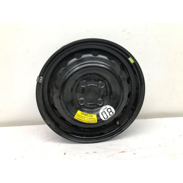 Roda Ferro Aro 14 4x100 Nissan March Versa 2012 2019 Prateado