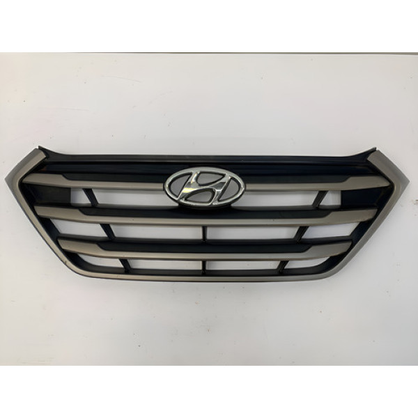 Grade Para Choque Dianteiro New Tucson 2017 2021 Preto Fosco