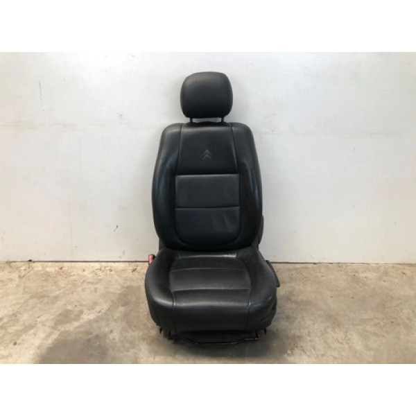 Banco Dianteiro Esquerdo Citroën C4 Pallas 2007 2013 Couro Preto