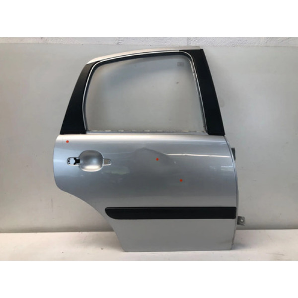 Porta Traseira Direita Citroën C3 2003 2012 Detalhe Traseira Direita Prateado