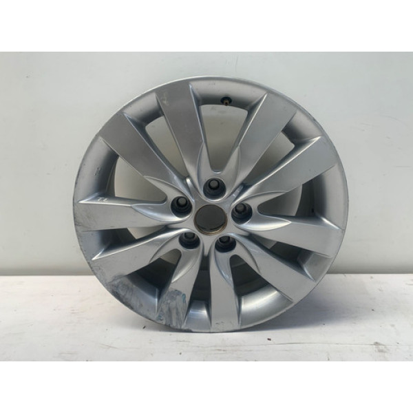 Roda Liga Aro 17 5x115 Kia Cerato 2009 2012 Detalhe Prateado
